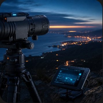 Outdoor thermal observation scene